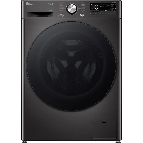 Masina de spalat rufe cu uscator LG F4DR711S2BA, 11/6 Kg, 1400 RPM, 14 programe, Motor Inverter Direct Drive, Clasa A